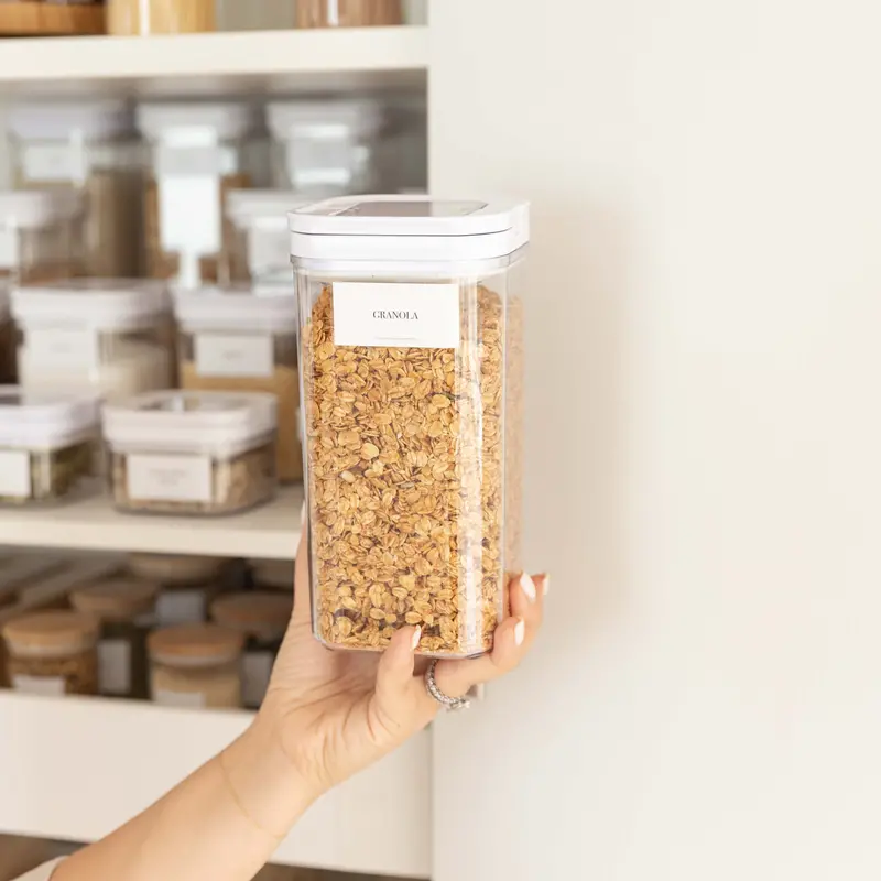 1.7-Litre White Flip-Top Airtight Storage Canister 1