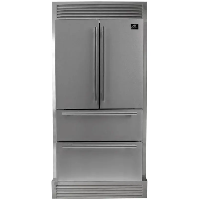 36-Inch Freestanding Four-Door Refrigerator With French-Door Freezer & Built-In Ice Maker (19.2 Cu. Ft.) – Ffrbi1820-40Sg 1
