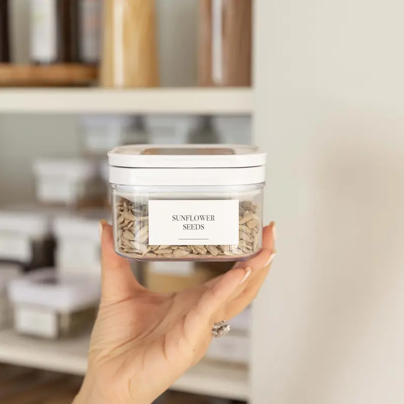 450 Ml White Flip-Top Canister For Dry Goods 1