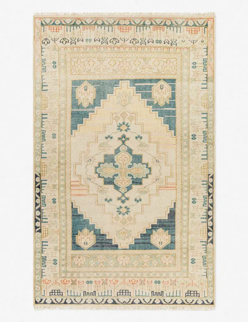 Alora Premium Wool-Blend Hand-Knotted Rug 1
