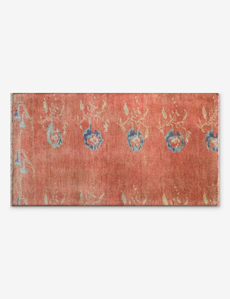 Antique-Inspired Turkish Mini Rug – Wool, Hand-Knotted, 1'7" X 3'6", No. 331 1