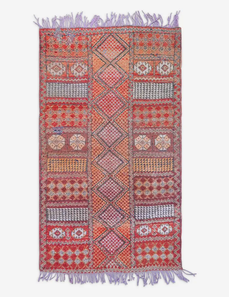 Antique Moroccan Area Rug – 3'3" X 5'9" (No. 110) 1