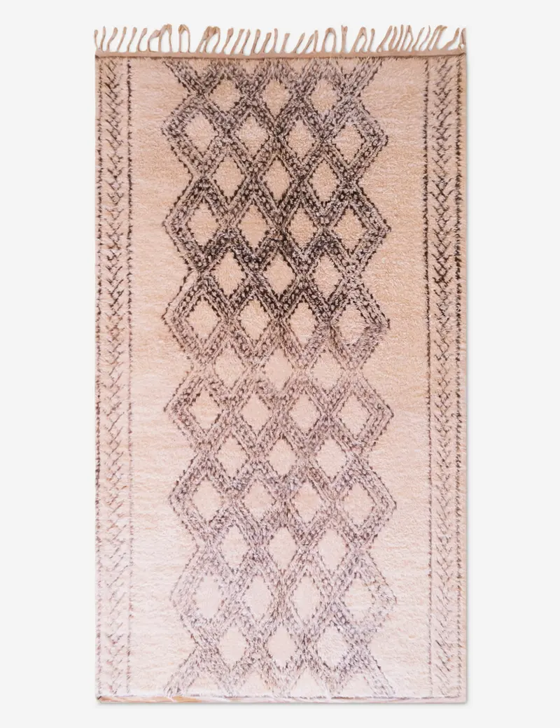 Antique Moroccan Wool Rug No. 53 – Hand-Knotted Area Rug, 6'11" X 11'11" 1