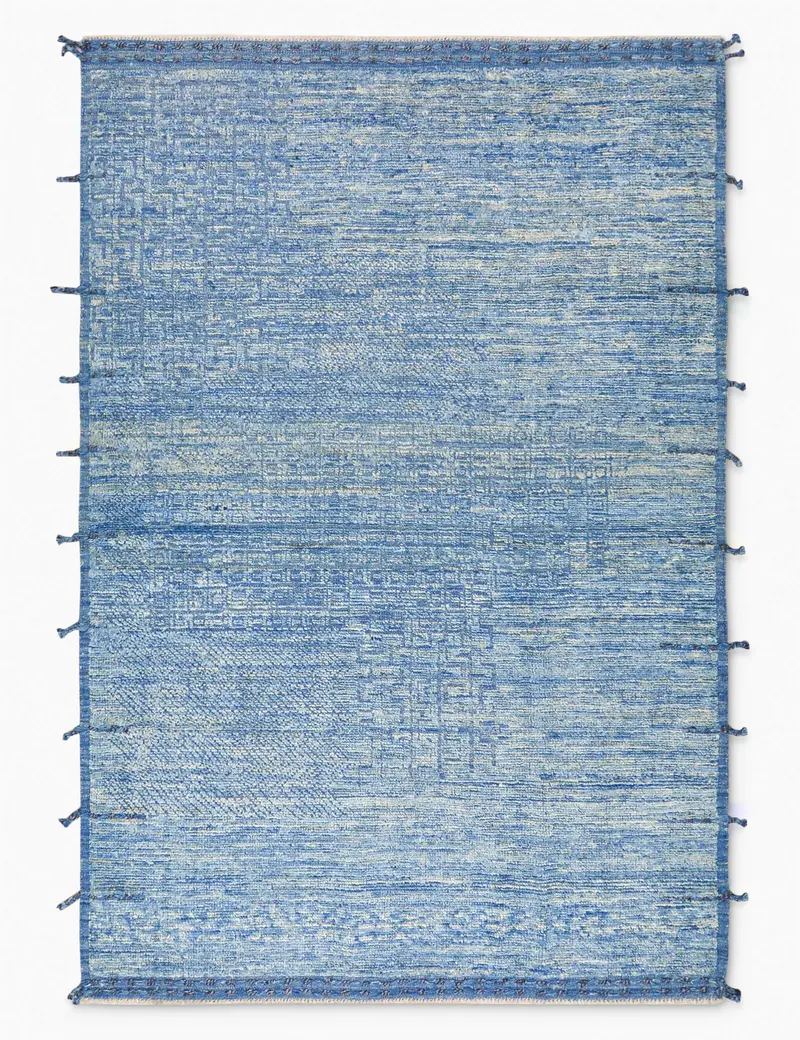 Antique-Style Moroccan Wool Area Rug, Hand-Knotted, 5' 6" X 8' 3" (No. 475) 1