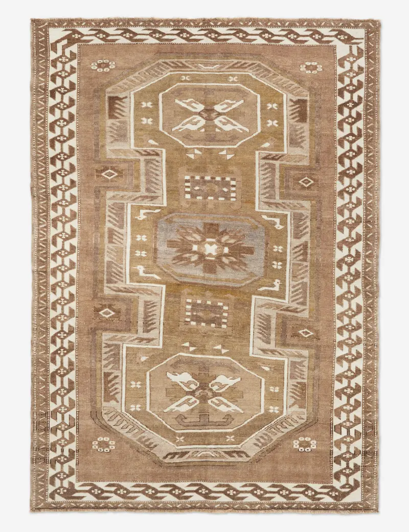 Antique Turkish Hand-Knotted Wool Rug No. 243 – 5'10" × 7'10" 1