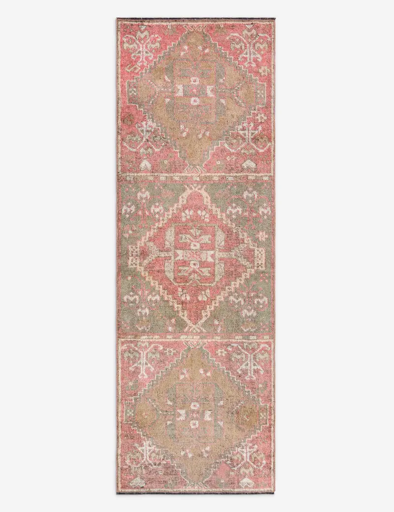 Antique Turkish Wool Runner Rug, Hand-Knotted, 3'3" X 10' – No. 274 1