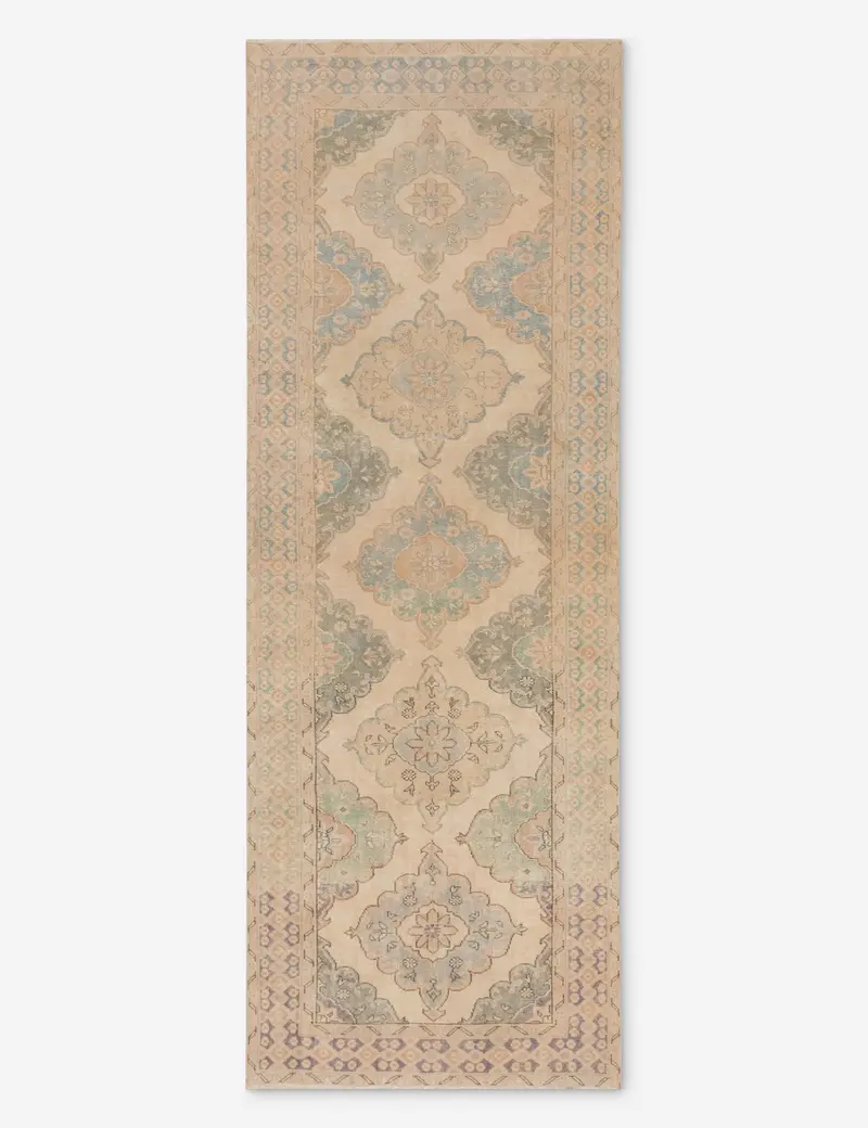 Antique Turkish Wool Runner Rug – Hand-Knotted, 4'3" X 12'4", No. 295 1