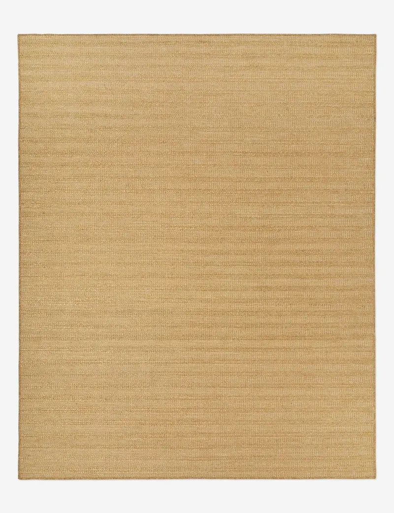 Artisanal Laverne Jute Area Rug In Warm Sand Hue 1