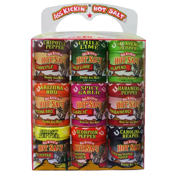 Ass Kickin’ Hot Salt Variety Pack – Three Bold Flavors 1