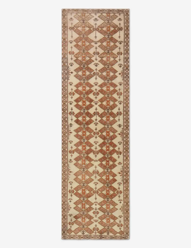 Authentic Turkish Runner Rug No. 268 — 2'6" X 8'7" Hand-Knotted Wool 1