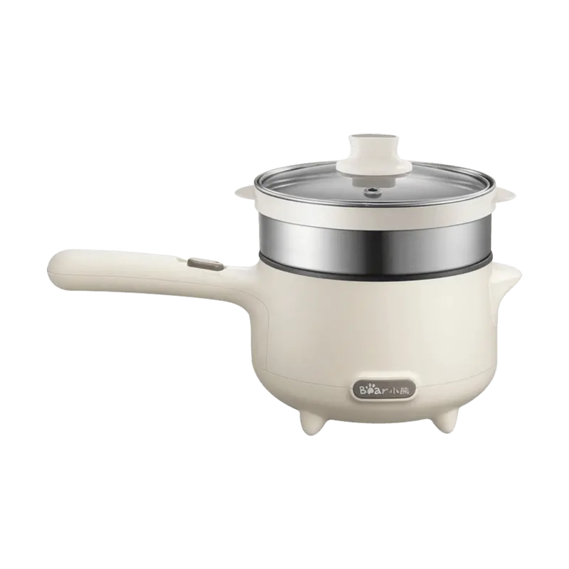 Bear 1.2L Multipurpose Steamer & Sauce Pot – Compact Dual-Use Electric Cooking Vessel 1