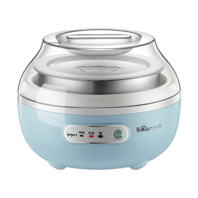 Bear 1-Liter Yogurt Maker – Stainless Steel Automatic Fermentation Appliance With Single Bowl 1