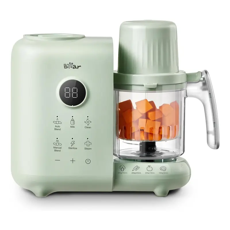Bear 2025 Dual-Layer Baby Food Processor – Steamer, Blender, Warmer & Sterilizer In One Unit 1