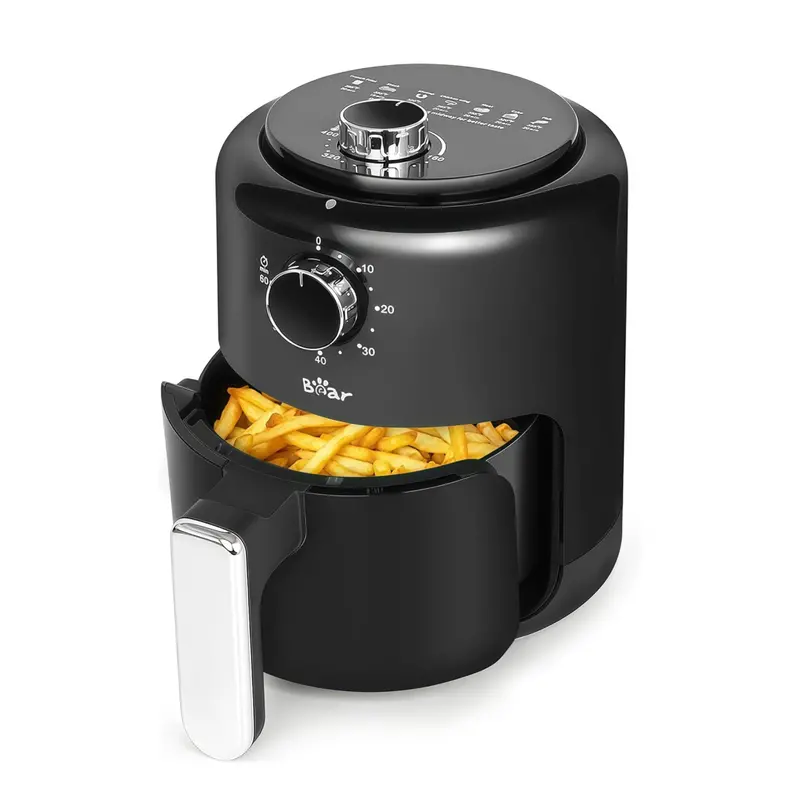 Bear Compact Air Fryer – 2.1Qt Mini Fryer With Adjustable Time & Temperature Settings 1