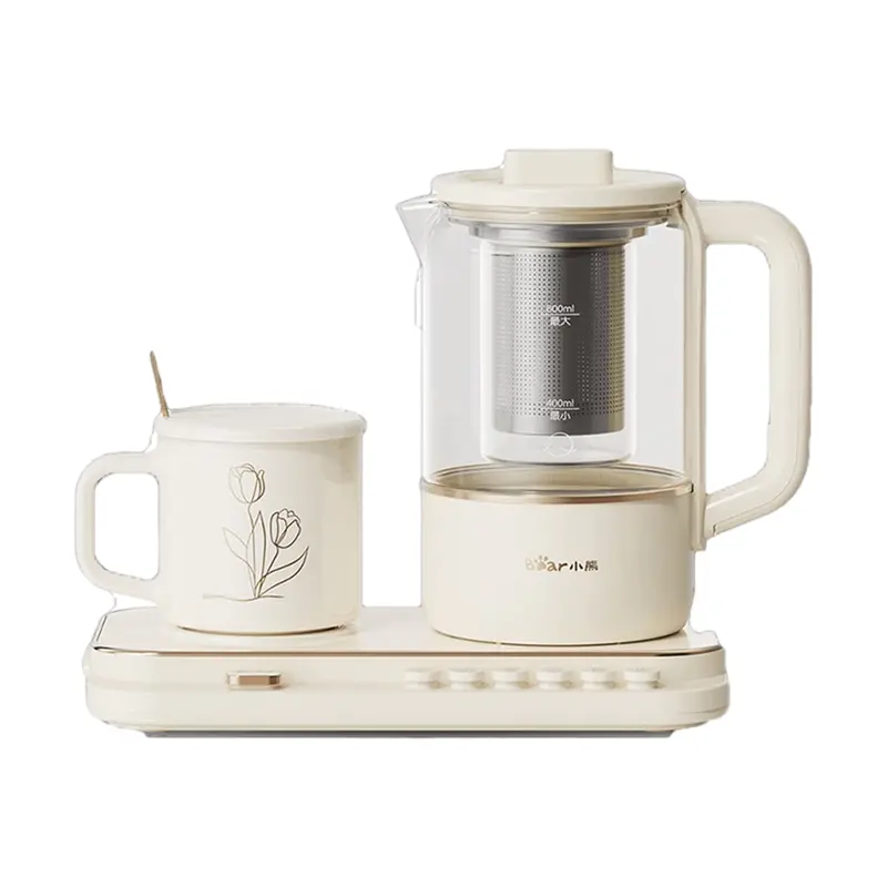 Bear Electric Tea Kettle Set – Dual-Vessel Brew & Heat System With Temperature Control 1