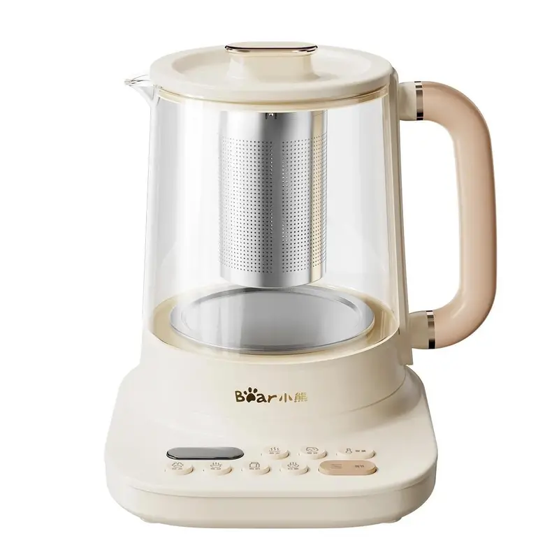 Bear Health Pot – 1L Herbal Stew Cooker With 600W Power & Cream-Colored Finish (Ysh-D10Y3) 1