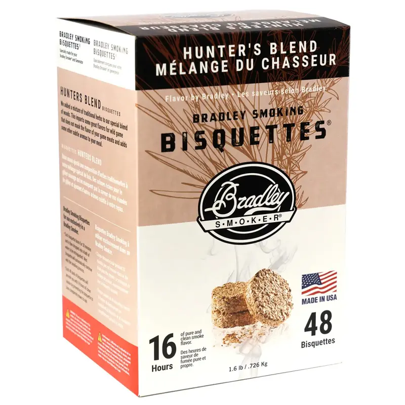 Bradley Hunter’S Blend Smoking Bisquettes – 48-Pack, Mixed Hardwood 1
