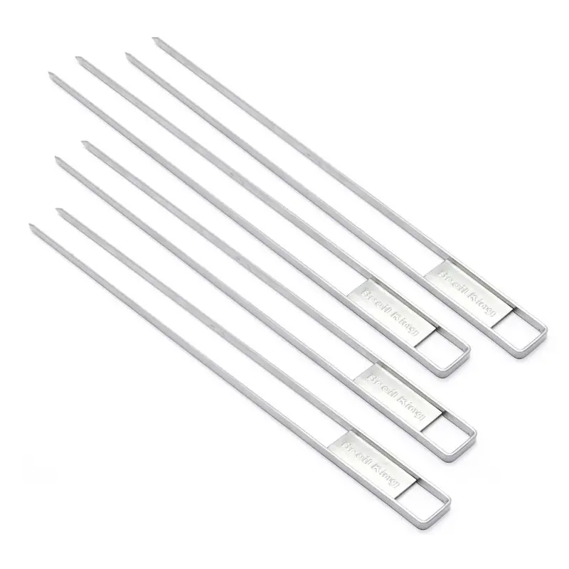 Broil King Deluxe Dual-Prong Skewer Set For Grilling 1