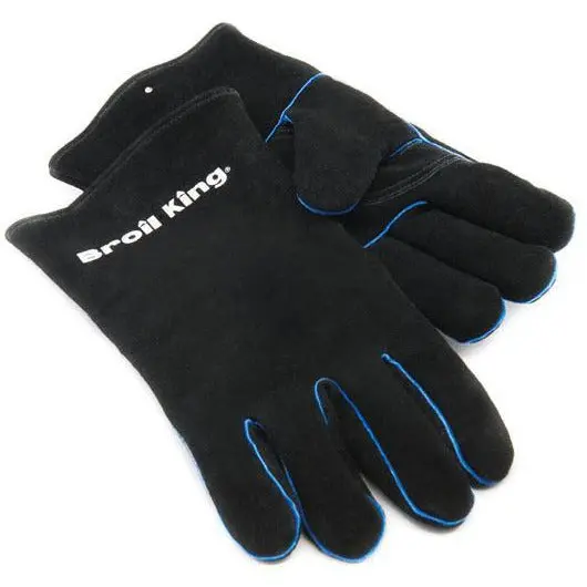 Broil King Heat-Resistant Leather Grill Gloves 1