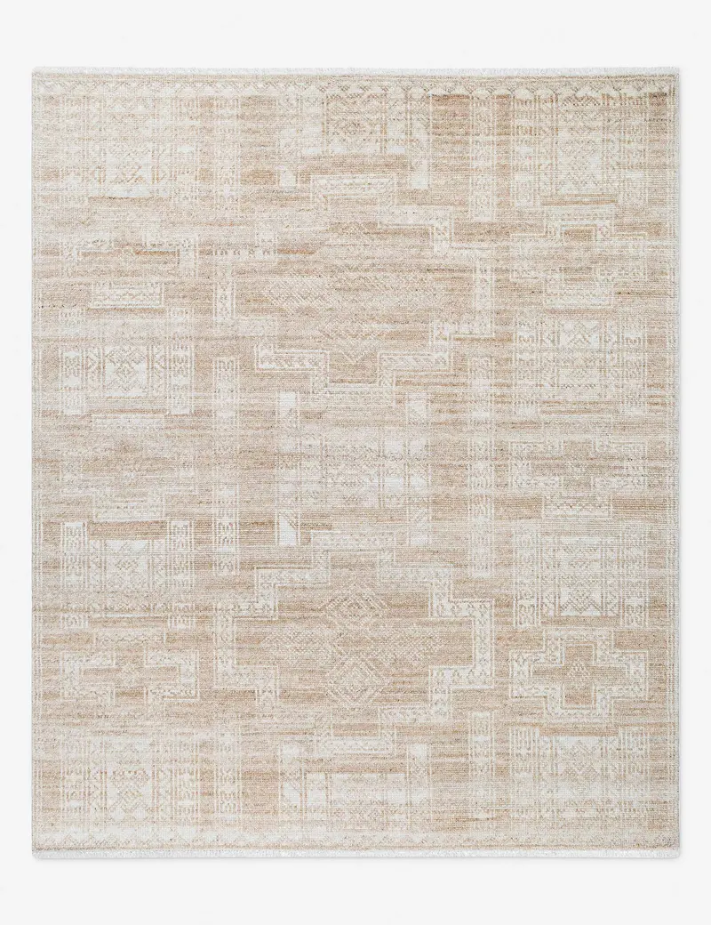 Caylee Moroccan-Style Hand-Knotted Wool Rug – Eclectic Floor Statement 1