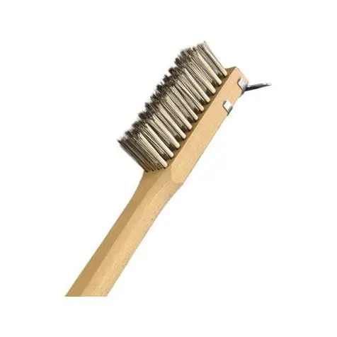 Chef Felton 20-Inch Stainless Steel Bbq Grill Brush With Integrated Scraper 1
