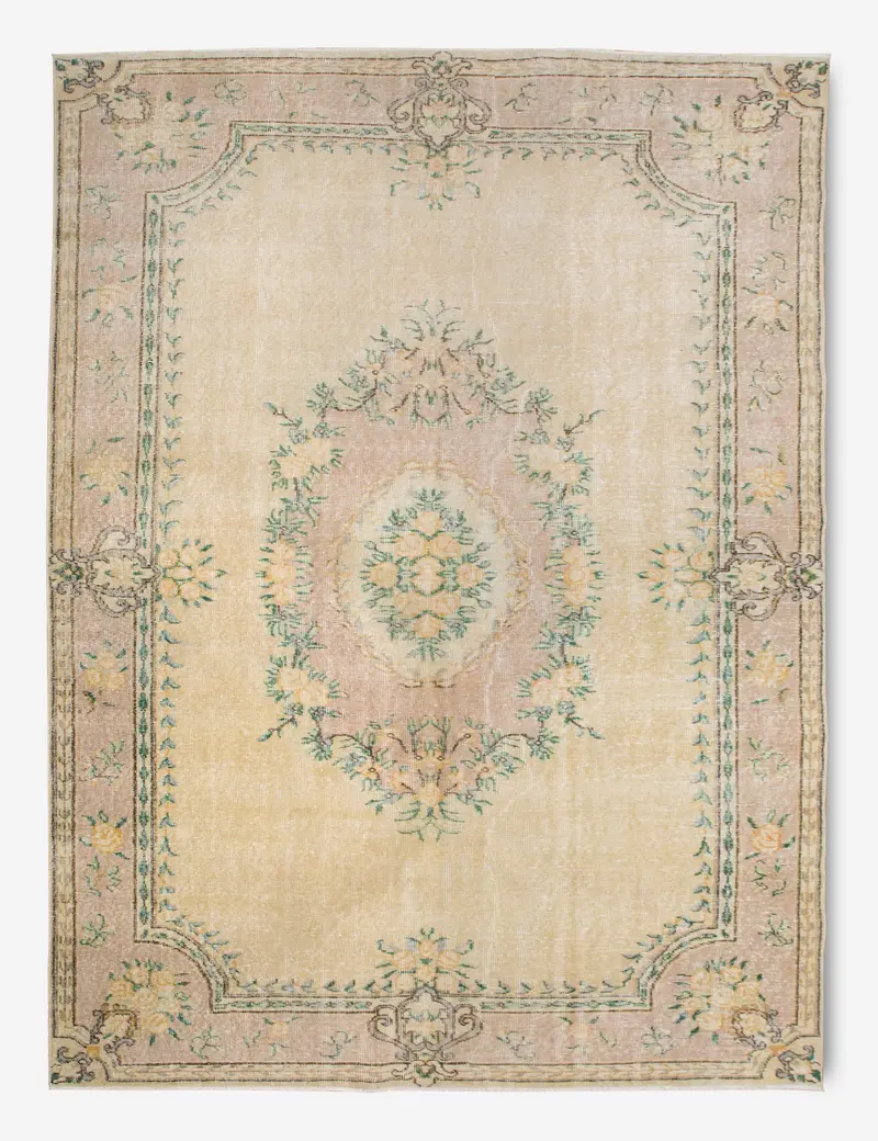Classic Turkish Wool Rug – Hand-Knotted, 6'3" X 9'9", Rug No. 379 1