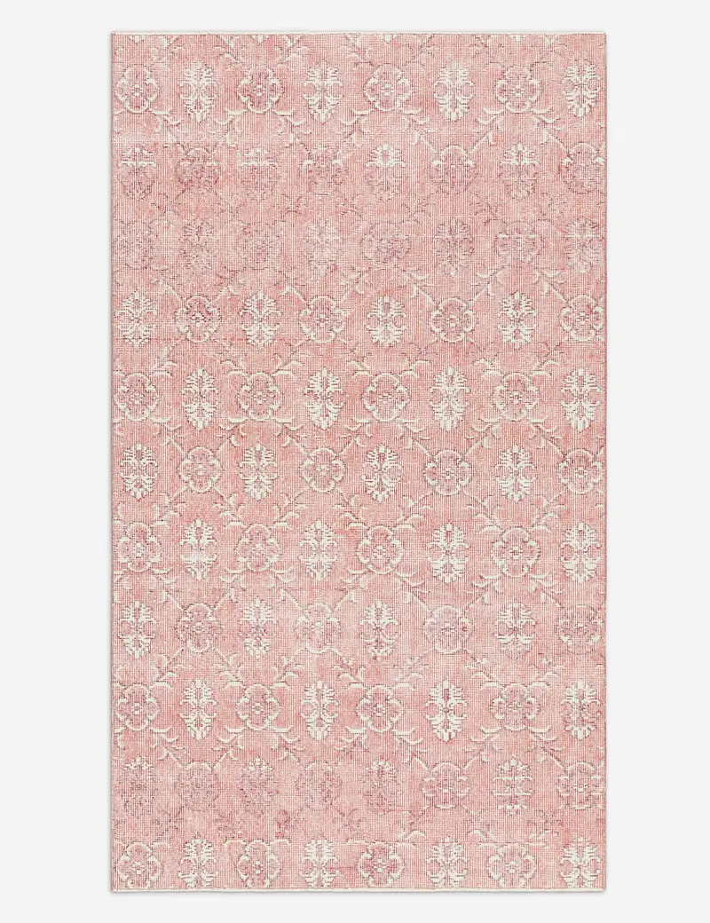 Compact Vintage Turkish Wool Rug, Hand-Knotted, 3'10" X 6'9", Rug No. 431 1