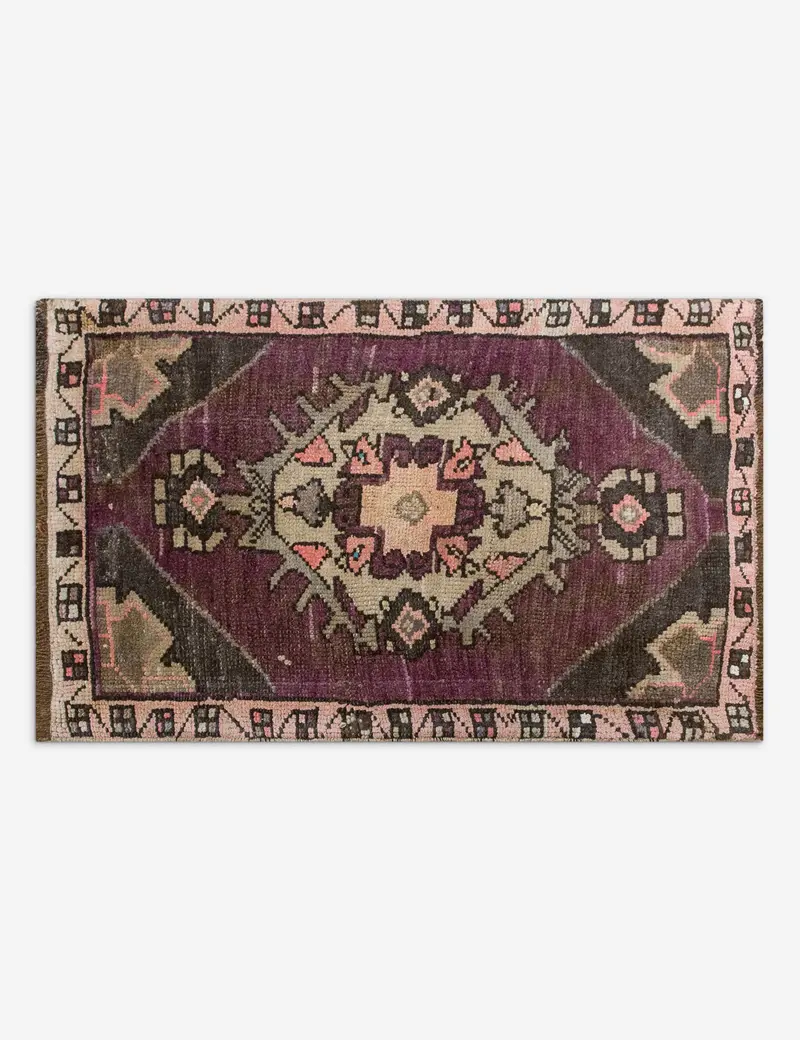 Contemporary-Style Turkish Mini Rug – Hand-Knotted Wool, 1'7" X 2'8", No. 347 1