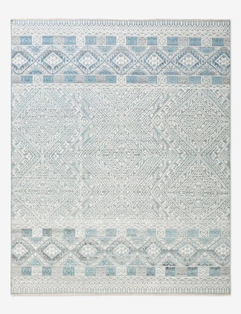 Cosette Artisanal Hand-Knotted Rug With Abstract Motif 1