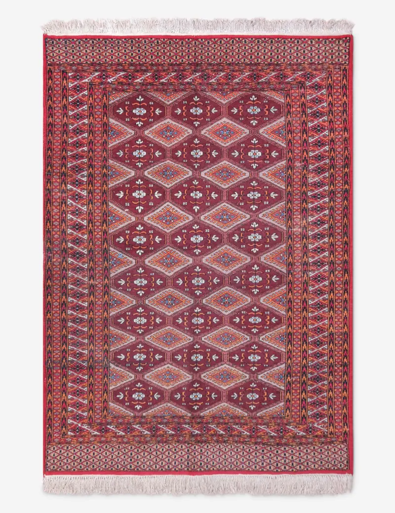 Cozy Vintage Moroccan Floor Cover – 4' X 5'8" (No. 86) 1