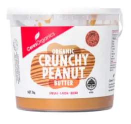 Crunchy Organic Peanut Butter – Natural 2Kg Jar 1