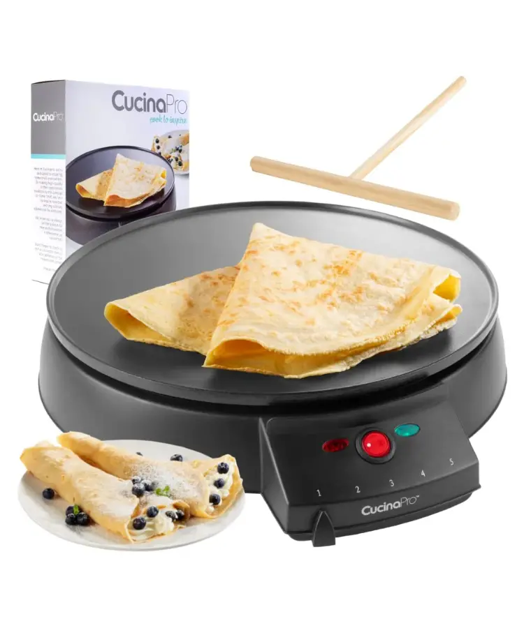 Cucinapro 12-Inch Reversible Griddle And Crepe Maker 1