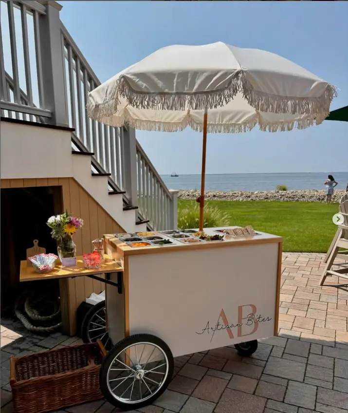 Custom Mobile Charcuterie Cart | Wood Or Mixed-Material Build 1