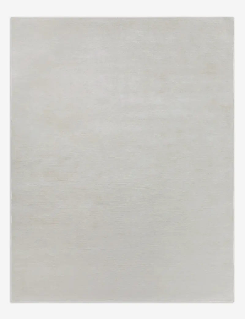Custom Renna Hand-Tufted Wool Rug In Warm Parchment 1