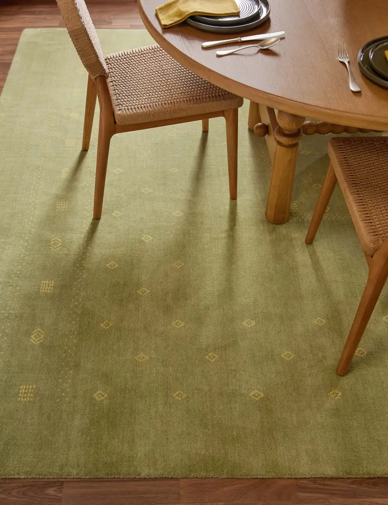 Cyrena Hand-Loomed Wool Area Rug – Neutral Textured Design 1