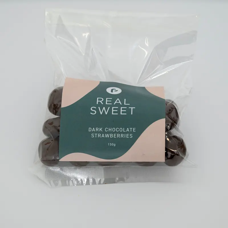 Dark Chocolate-Covered Organic Strawberries 1