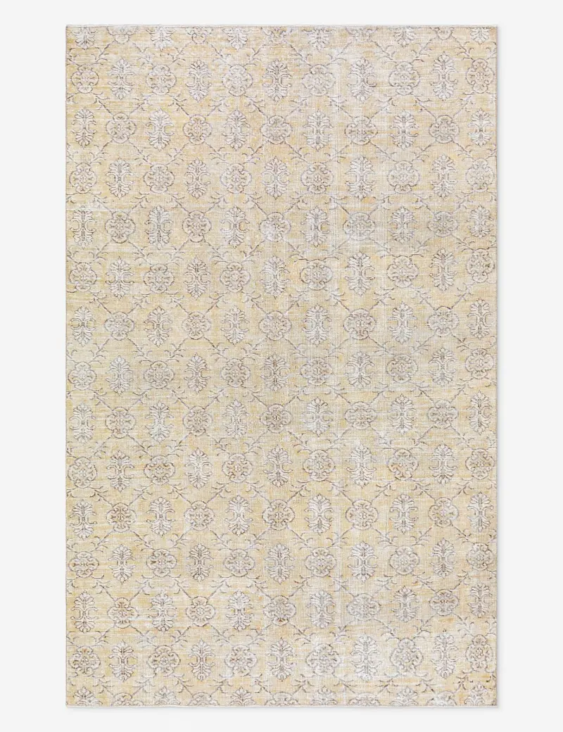 Distinctive Turkish Hand-Knotted Wool Rug, Vintage Craftsmanship, 5'5" X 8'7" – No. 506 1