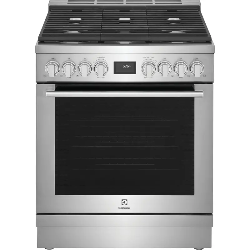 Electrolux 30-Inch Freestanding Dual-Fuel Range Ecfd3068As 1