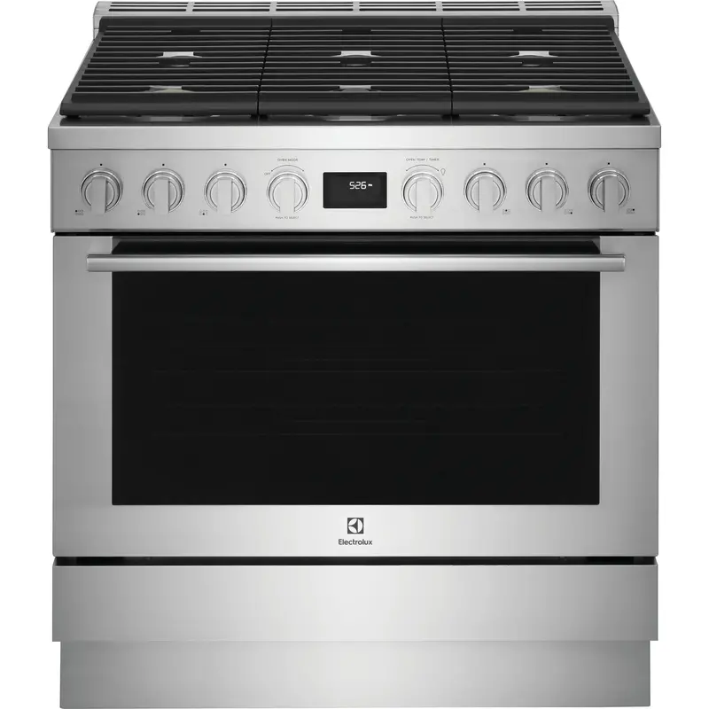 Electrolux 36-Inch Freestanding Dual-Fuel Range Ecfd3668As 1