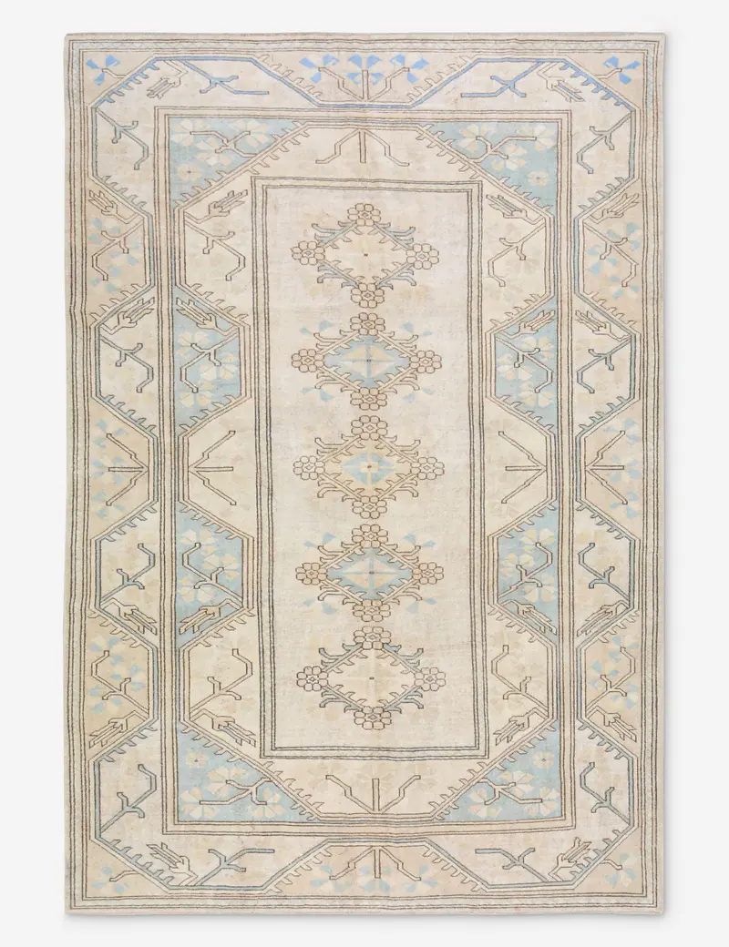 Elegant Turkish Wool Area Rug, Hand-Knotted Design, 6' 5" X 9' 8" (No. 469) 1