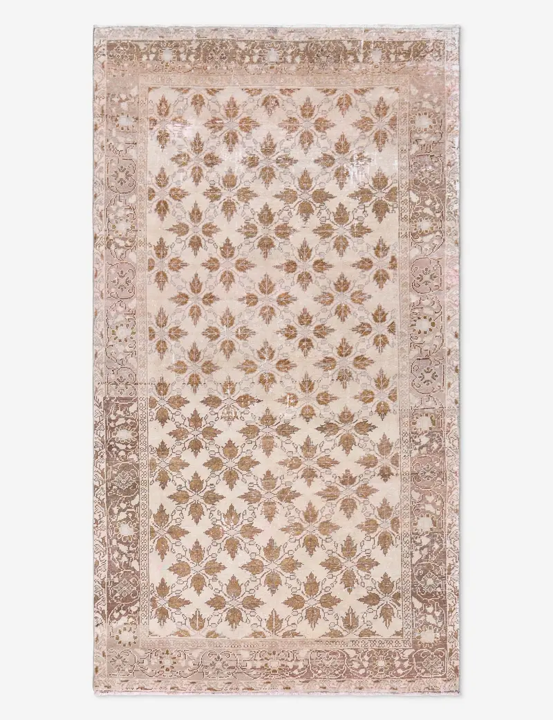 Elegant Turkish Wool Rug, Hand-Knotted Antique Style, 5' X 9'6" – No. 507 1