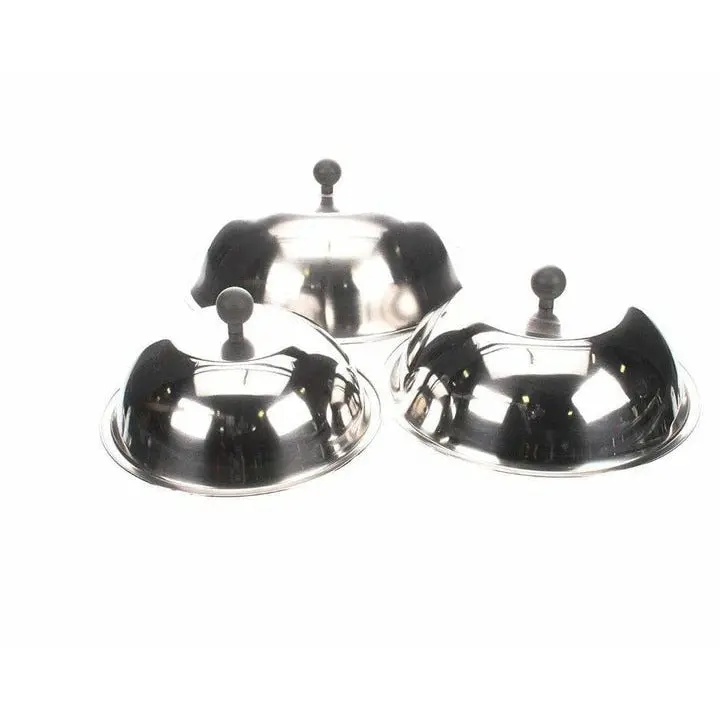 Evo Stainless Steel Cooking & Streamer Covers – 2-Piece Set (Dual Sizes) 1