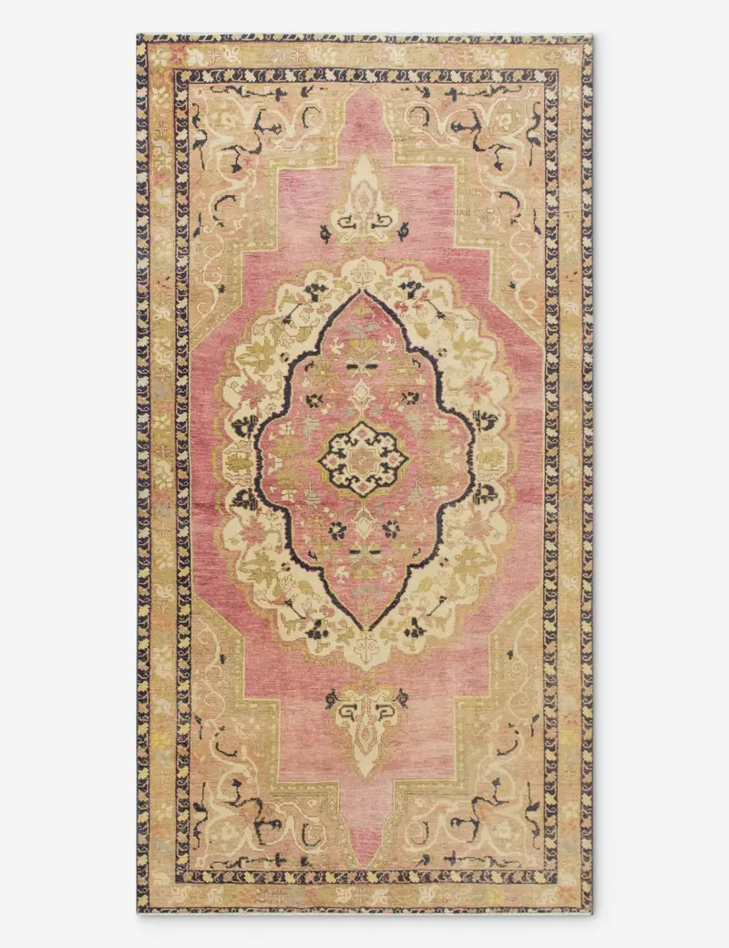 Extended Turkish Wool Area Rug – Hand-Knotted, 4'5" X 8'9", No. 557 1