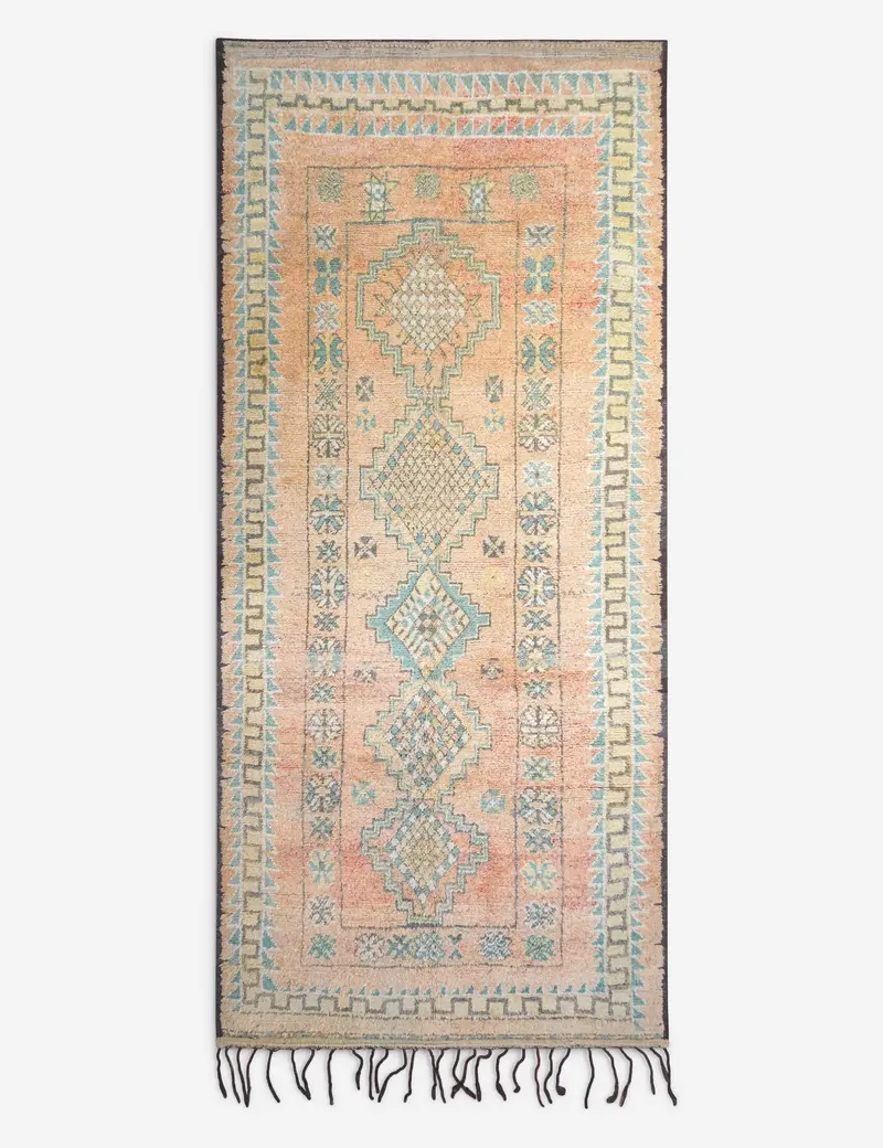 Extra-Long Vintage Moroccan Rug – 5'8" X 13'5" (No. 102) 1