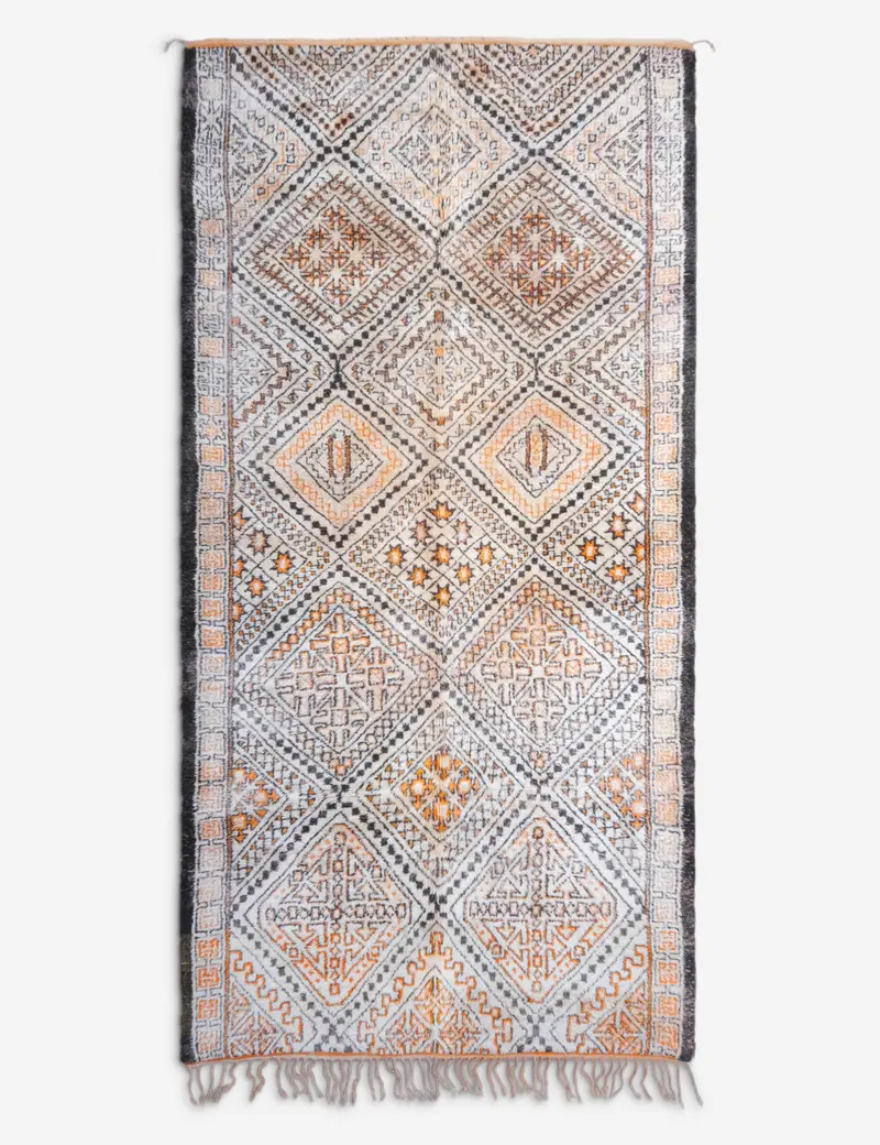 Extra-Long Vintage Moroccan Wool Rug – 7' X 13'4" (No. 89) 1