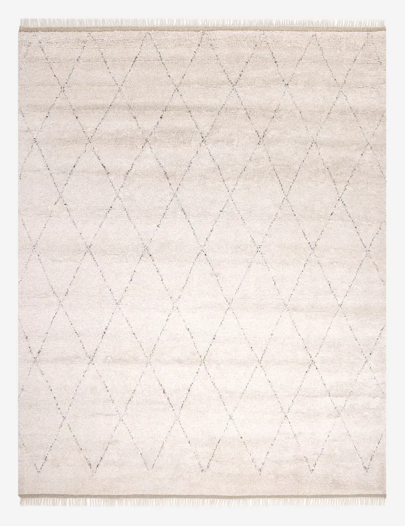 Ferra Moroccan-Style Hand-Knotted Shag Rug 1
