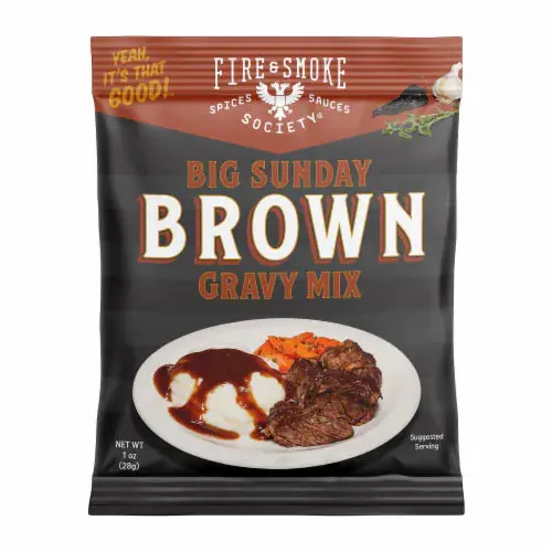 Fire & Smoke Society Big Sunday Brown Gravy – Rich, Umami-Forward Instant Gravy 1