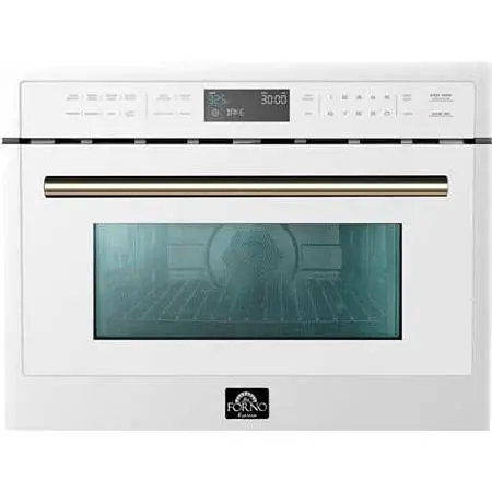 Forno 24-Inch Built-In Convection Microwave Oven – 1.6 Cu. Ft., White Model Fmwdr3093-24Wht 1