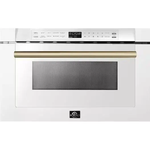 Forno 24-Inch Undercounter Microwave Drawer – 1.2 Cu. Ft., White Model Fmwdr3000-24Wht 1