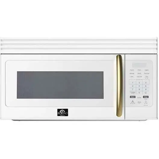 Forno 30-Inch Over-The-Range Microwave With Built-In Vent Hood, 1.6 Cu. Ft. Fotr3007-30Wht 1
